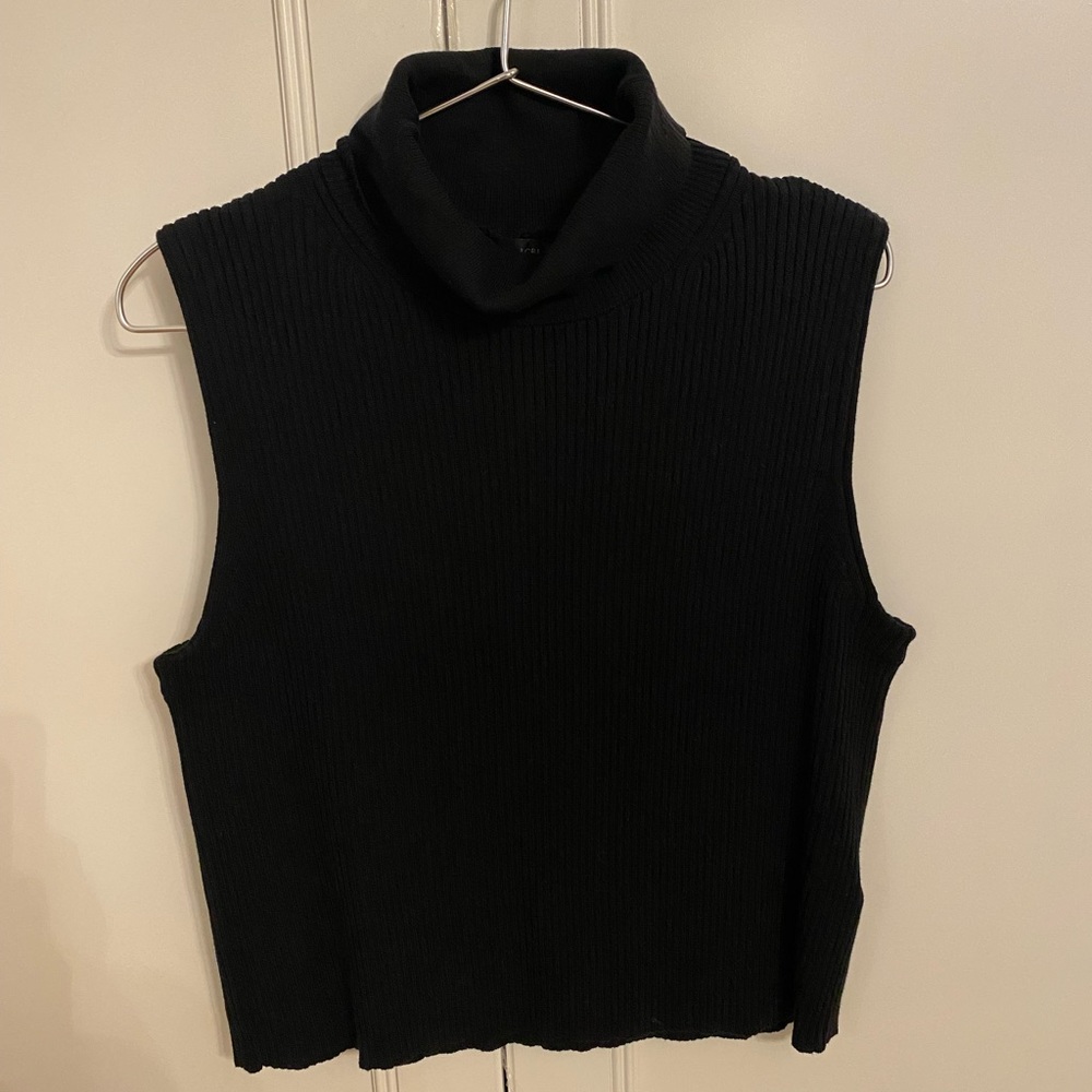 JCrew Black Ribbed Turtle Neck NWT